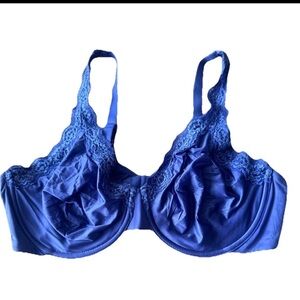 Wacoal Softly Styled Seamless Underwire Bra Size 40DD Blue 855301 Comfort Mid